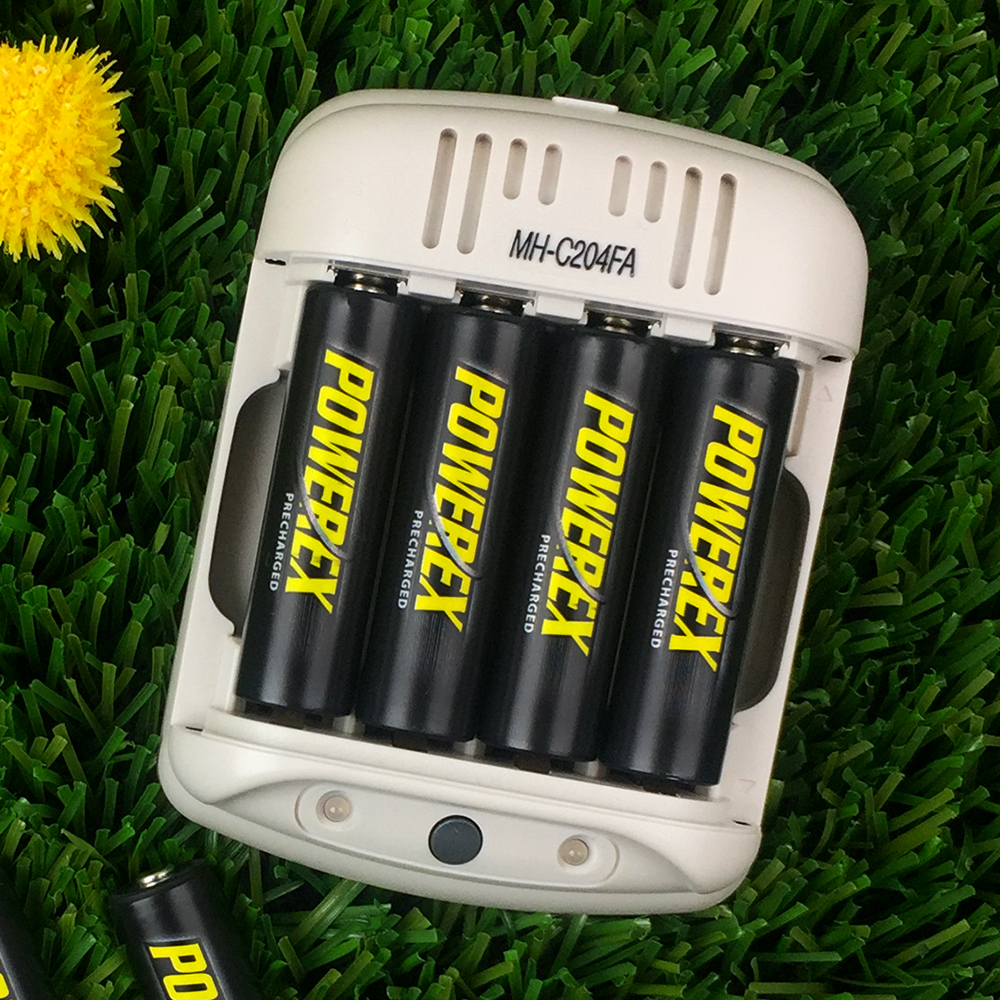 Powerex MH-C204FA AA/AAA Charger — Smart, Fast, Safe