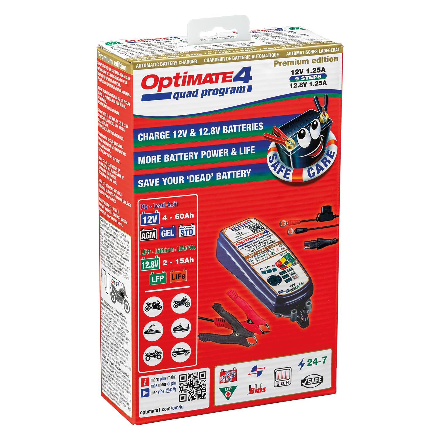 OptiMate 4 Quad Program CAN-bus Motorcycle Charger OptiMate 4 Quad Program CAN-bus Motorcycle Charger