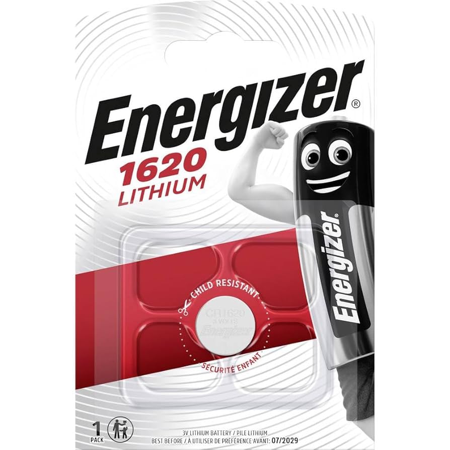 Energizer CR1620 Battery — 3V Power for Fobs & Watches Energizer CR1620 Battery — 3V Power for Fobs & Watches