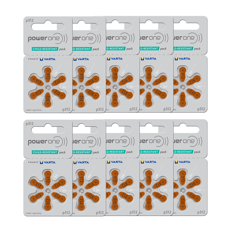PowerOne P312 Size 312 Hearing Aid Batteries, Reliable PowerOne P312 Size 312 Hearing Aid Batteries, Reliable