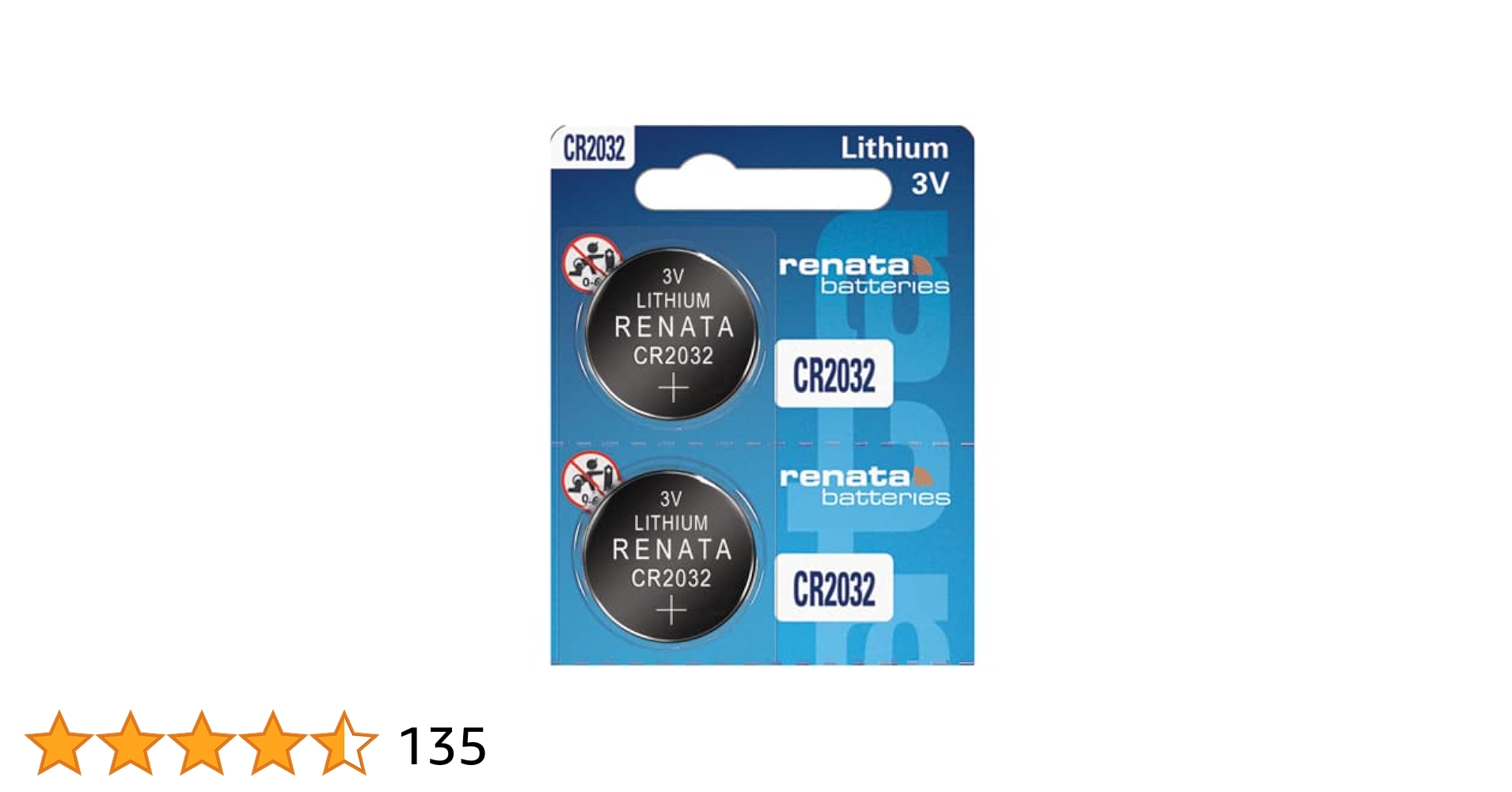 Renata CR2032 3V Lithium Coin Battery — Best Seller Renata CR2032 3V Lithium Coin Battery — Best Seller