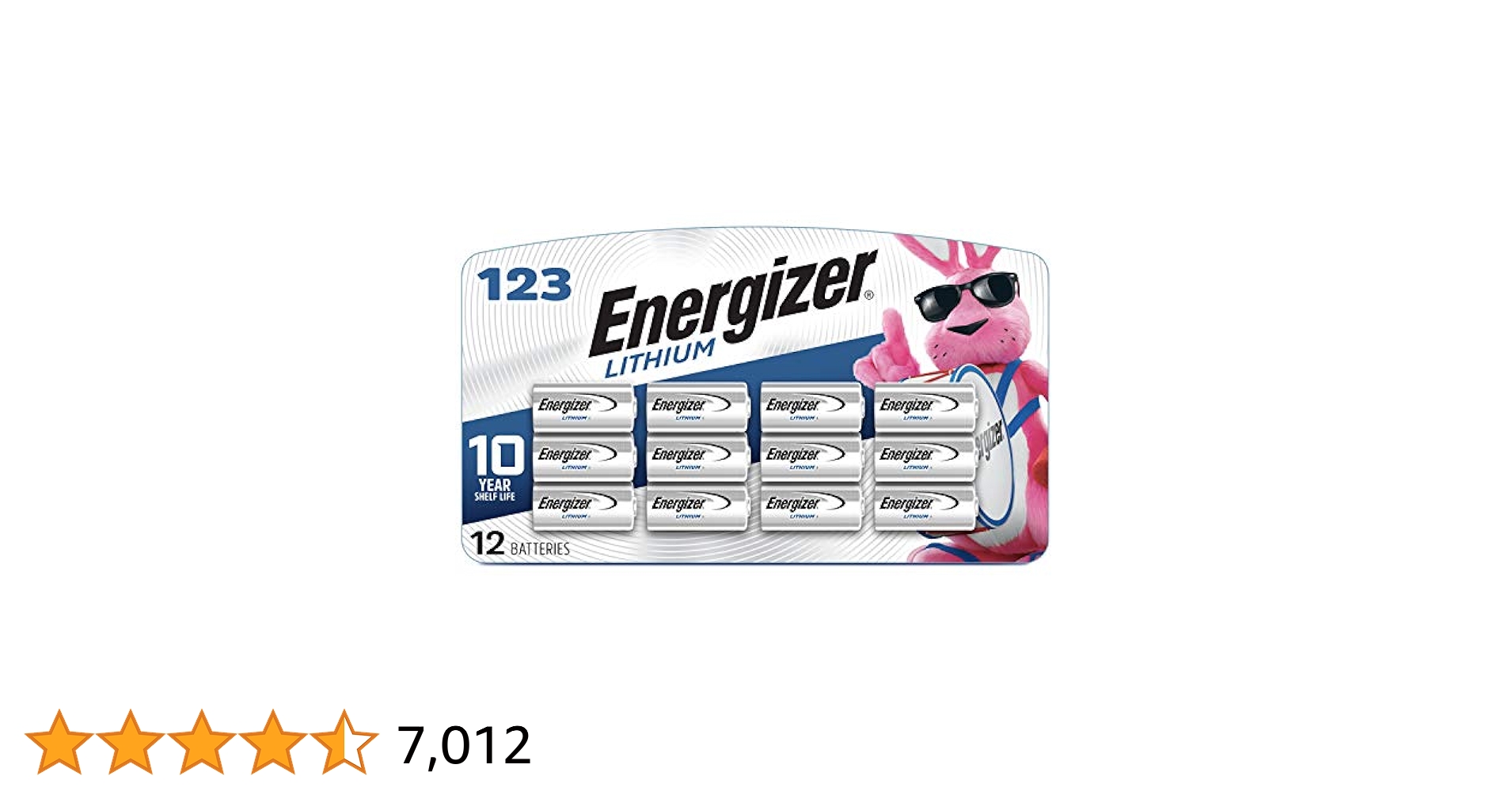 Energizer Specialty Lithium: CR123A, CR-P2, 2CR5 Energizer Specialty Lithium: CR123A, CR-P2, 2CR5
