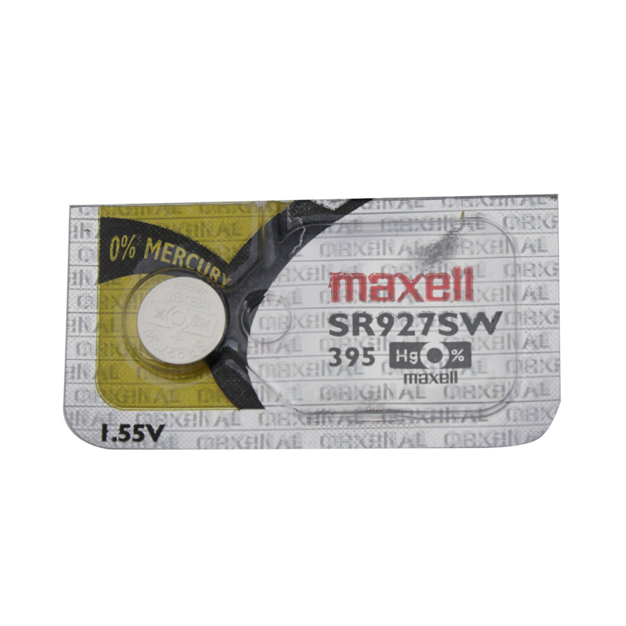 Maxell SR927SW 1.55V Silver Oxide Watch Battery, 55mAh Maxell SR927SW 1.55V Silver Oxide Watch Battery, 55mAh