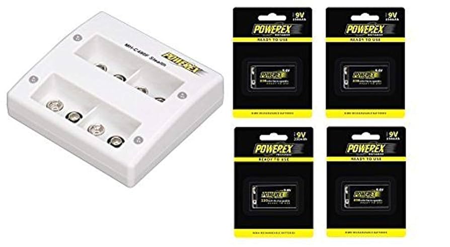 Powerex MH-C490F 9V Charger — 4-Bank, 2-Hour Stealth Powerex MH-C490F 9V Charger — 4-Bank, 2-Hour Stealth