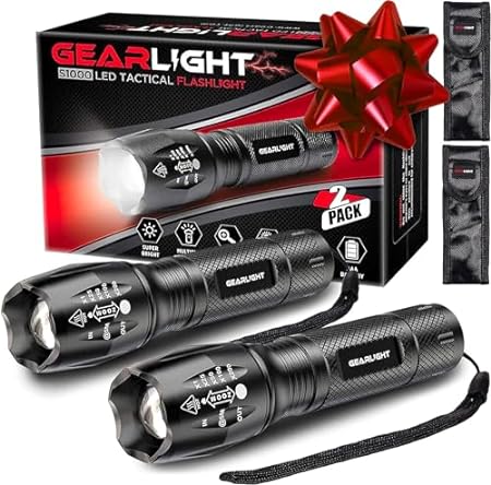 GearLight Flashlights: Budget EDC, 5 Modes & Zoom Beam