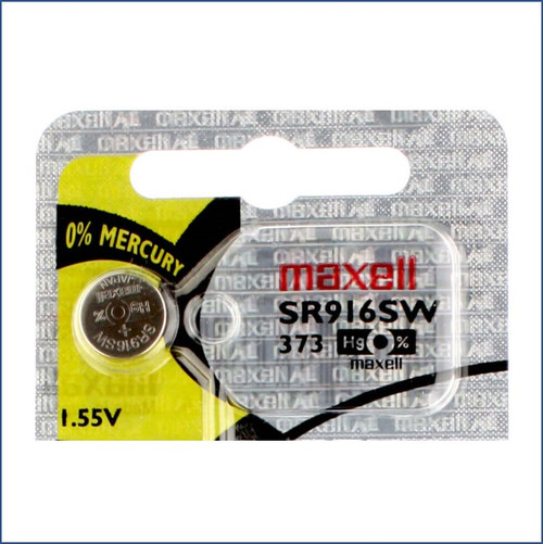 Maxell SR916SW 1.55V Silver Oxide Watch Battery, Low-Drain Maxell SR916SW 1.55V Silver Oxide Watch Battery, Low-Drain