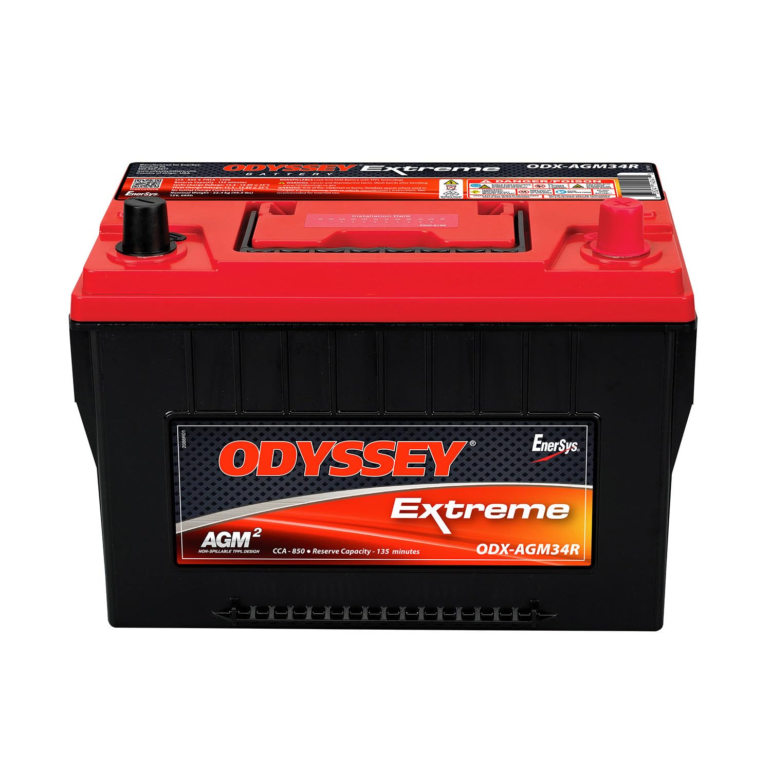 Odyssey 34R-PC1500T 12V AGM Battery | 880 CCA Trucks & SUVs