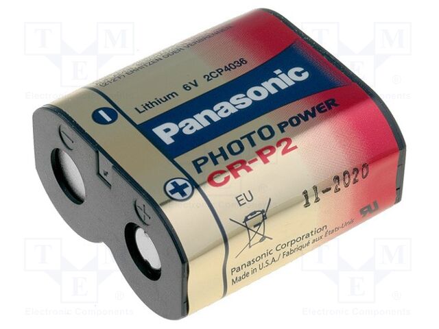 Panasonic CRP2 Battery - Reliable 6V Lithium for Cameras
