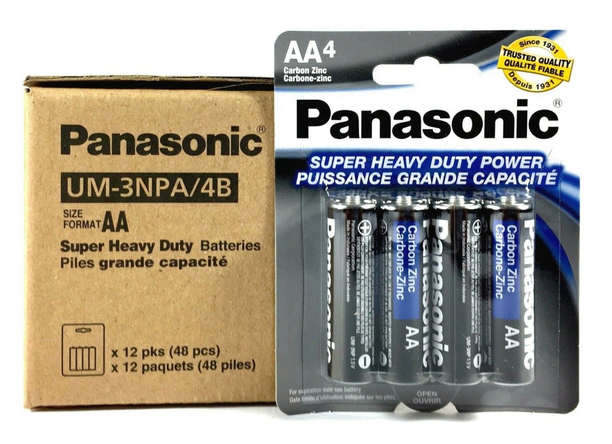 Panasonic Heavy Duty Batteries: AA, AAA, C, D, 9V Power Panasonic Heavy Duty Batteries: AA, AAA, C, D, 9V Power