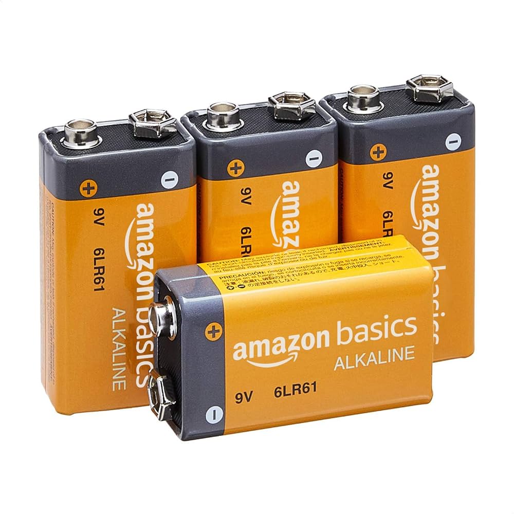 Amazon Basics 9V Batteries | Dependable Alkaline Power