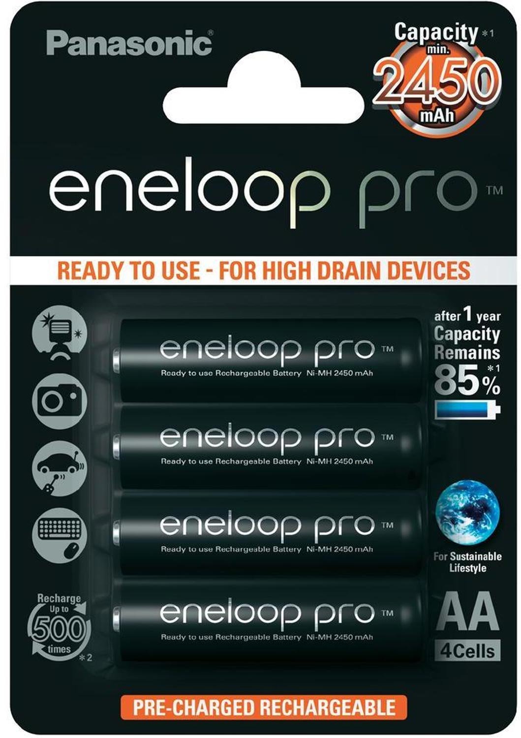 Panasonic Eneloop AA 2000mAh Rechargeable NiMH (2100x)