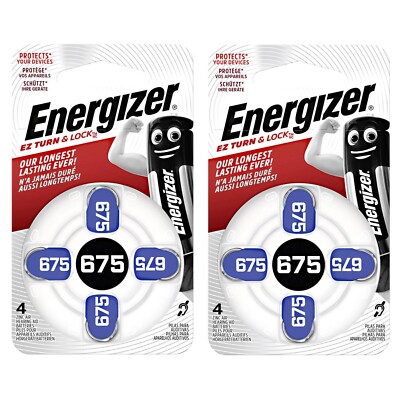 Energizer Hearing Aid Batteries Size 675