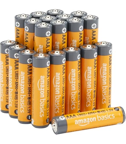 Amazon Basics AAA Alkaline Batteries - Compact Power