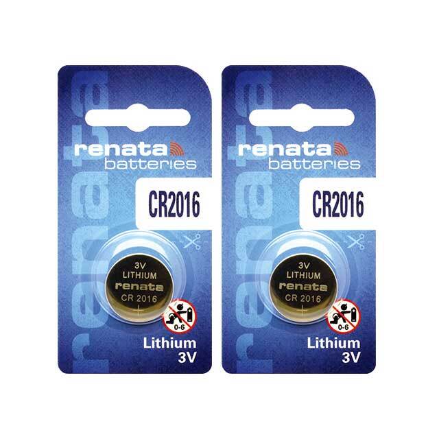 Renata CR2016 3V Lithium Coin Battery — Slim Profile