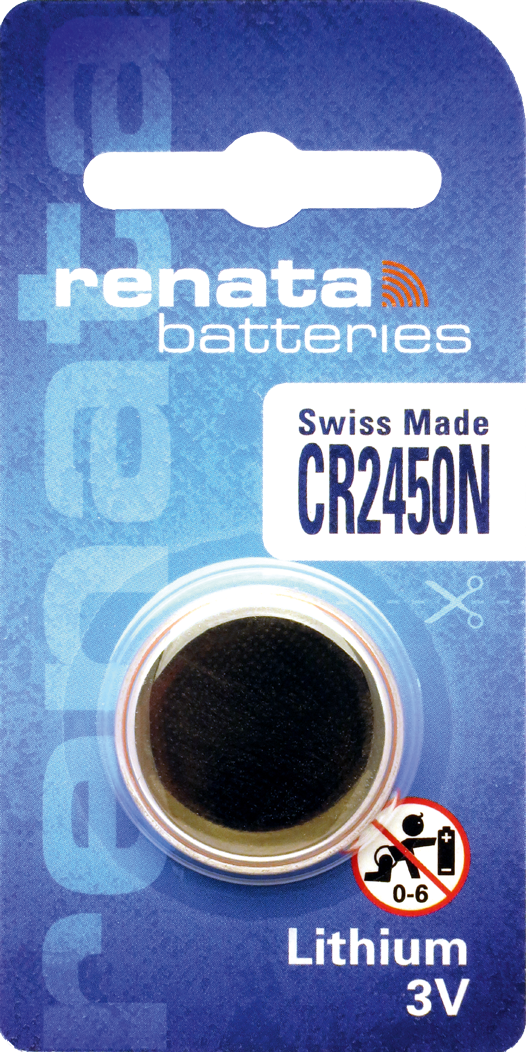 Renata CR2450N 3V Lithium Coin Battery | 24mm x 5.0mm