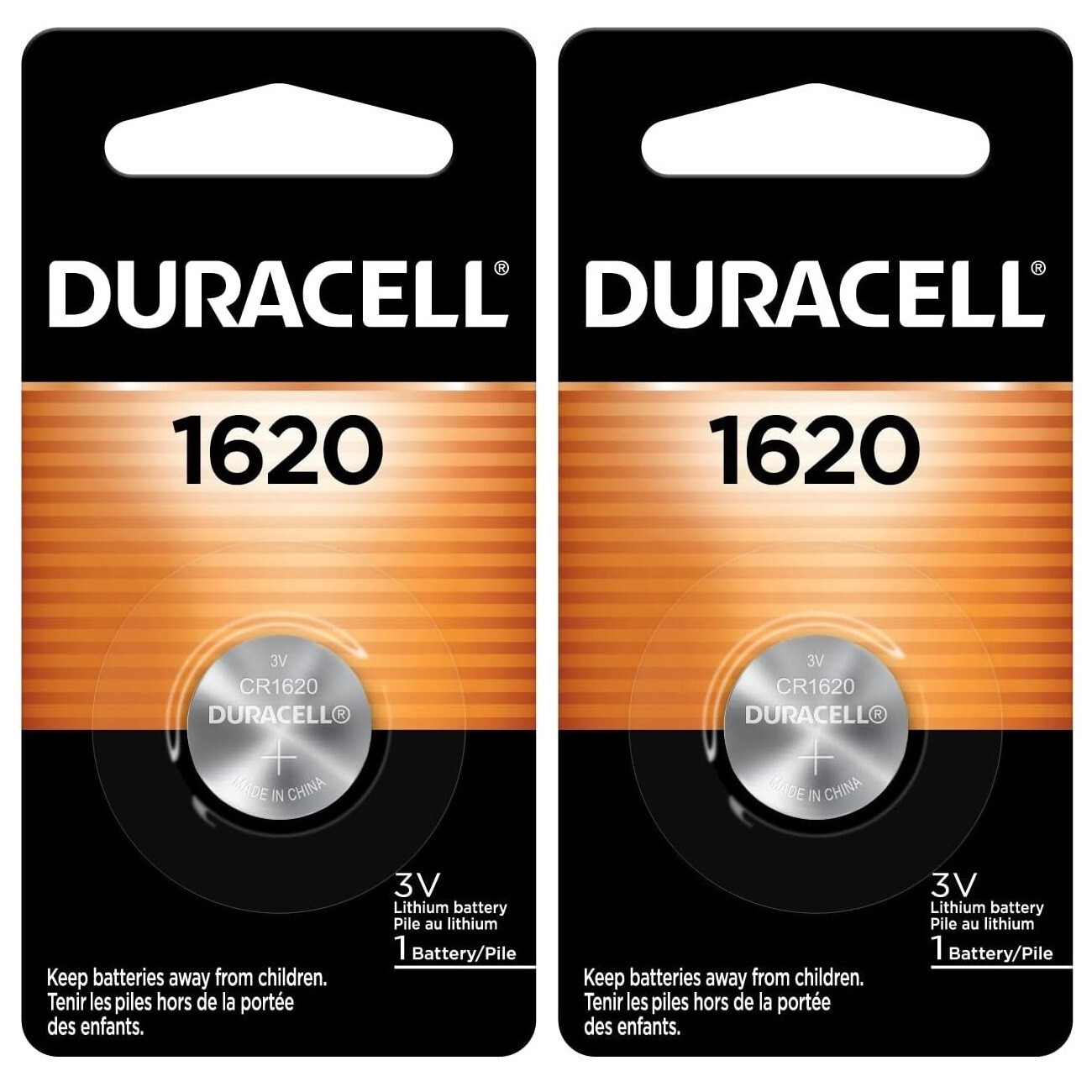Duracell CR1620 Lithium Coin Battery — 3V Long-Life Duracell CR1620 Lithium Coin Battery — 3V Long-Life