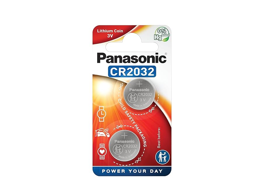 Panasonic CR2032 3V Lithium Coin Cell Battery (225mAh) Panasonic CR2032 3V Lithium Coin Cell Battery (225mAh)
