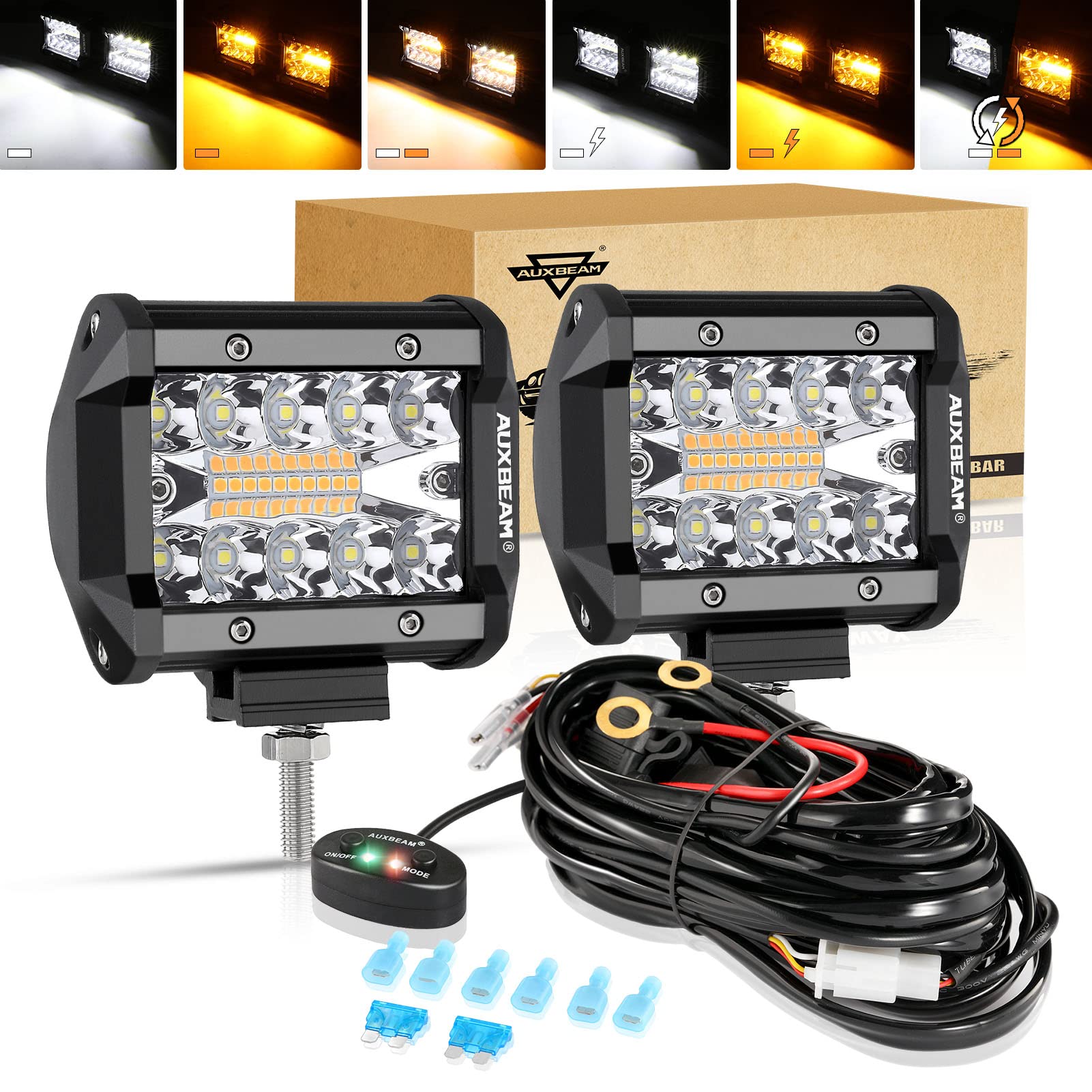 AuxBeam Pods: Compact Spot, Flood & Fog LED Lights